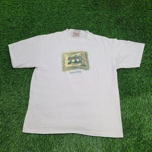 Vintage 90s Sunflower Art Shirt Womens XL 23x27 Grass-Raggs